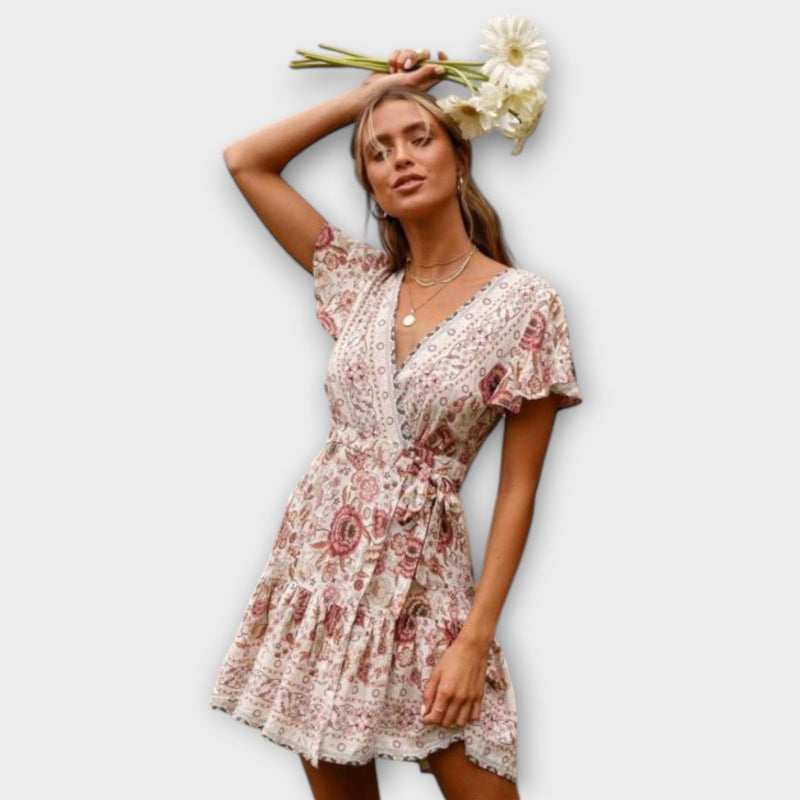 Amina - Vestido Boho Corto