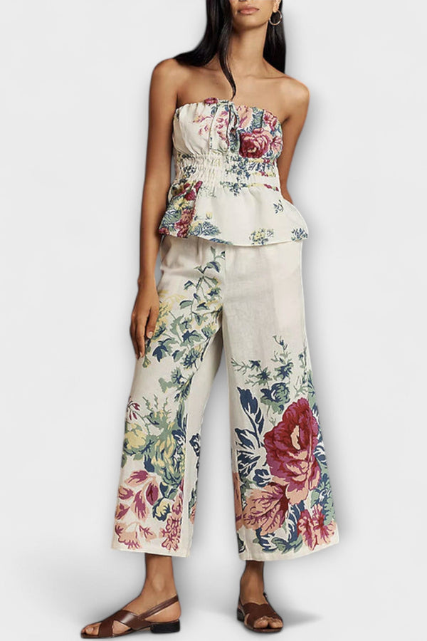 Indigo - Conjunto de Vestido de Flores de Verano