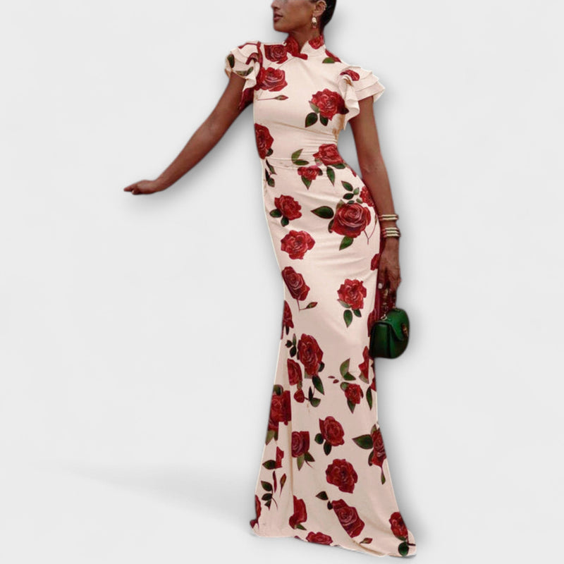 Luna - Vestido maxi con estampado floral