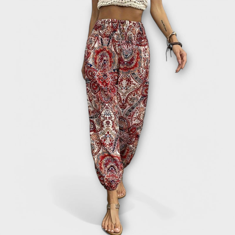 Scarlett - Pantalón con gráfico étnico