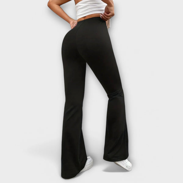 Serena - Pantalón ancho con pierna acampanada