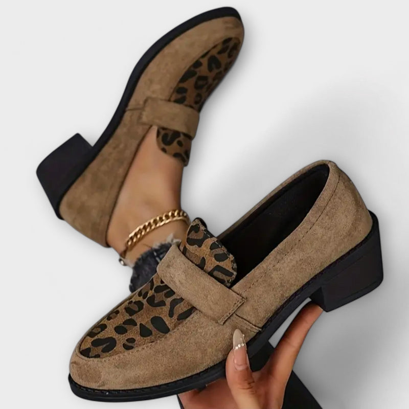 Karla - Zapatos de mujer elegantes con estampado de leopardo
