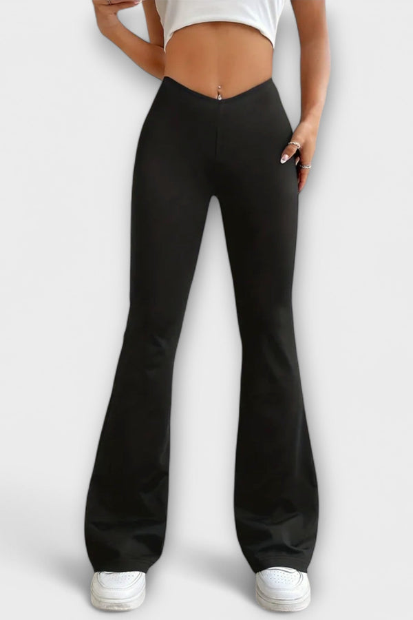 Serena - Pantalón ancho con pierna acampanada