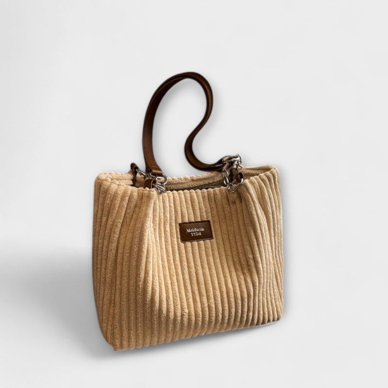 Bolso de hombro de terciopelo suave