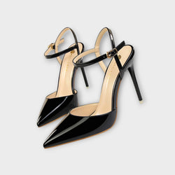 Bella - Tacones de terciopelo en verde