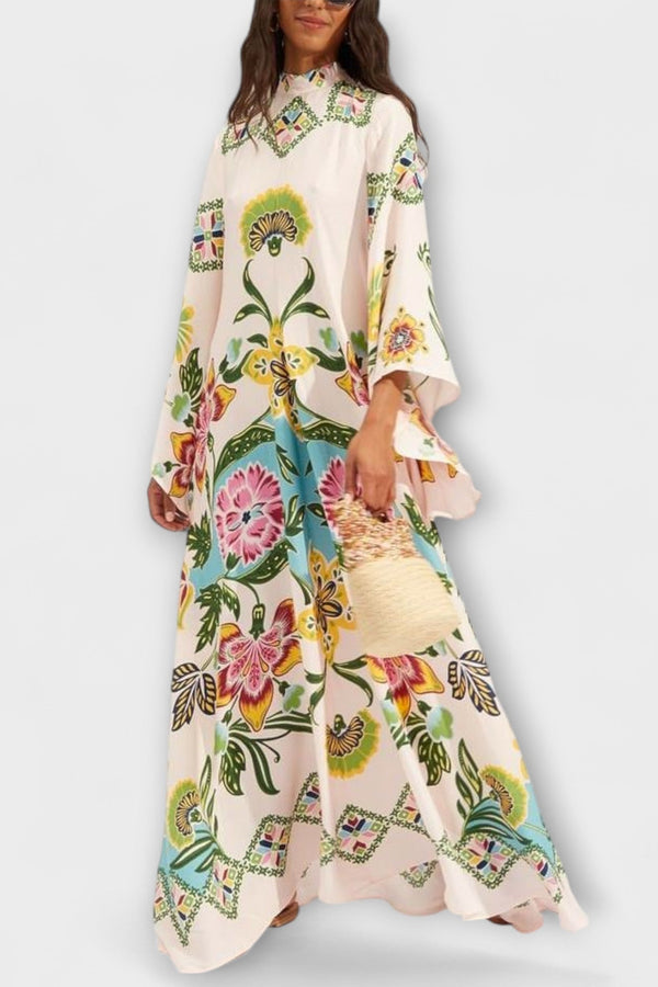 Lisa - Elegante maxivestido con estampado floral y diseño fluido