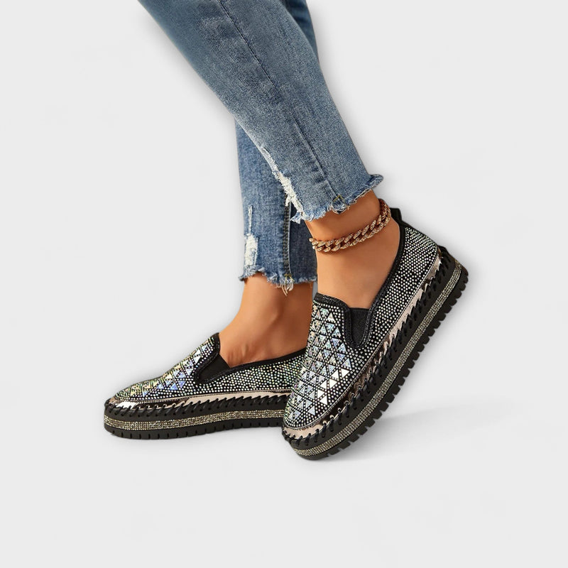 Vada – Zapatillas con piedras de strass