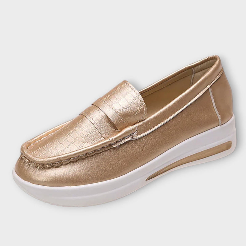 Anna - Zapatillas de Corte Bajo con Estampado en Costura