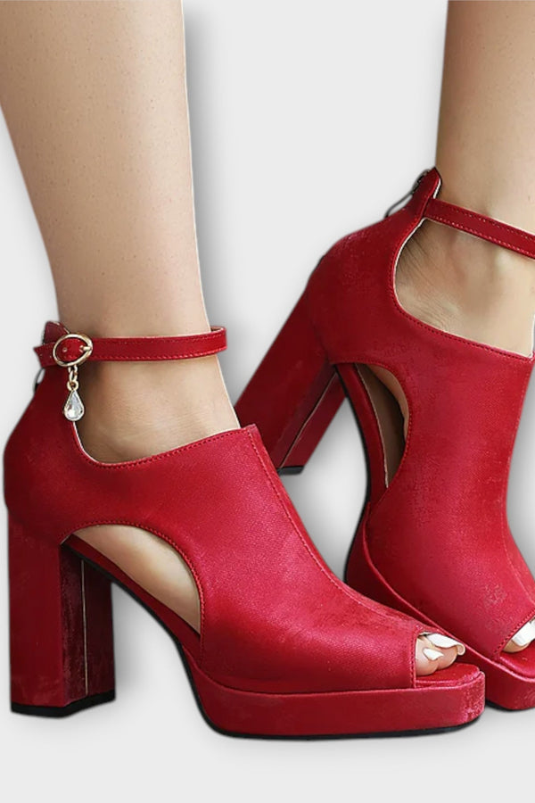 Barbara - Colorful Chunky Heels
