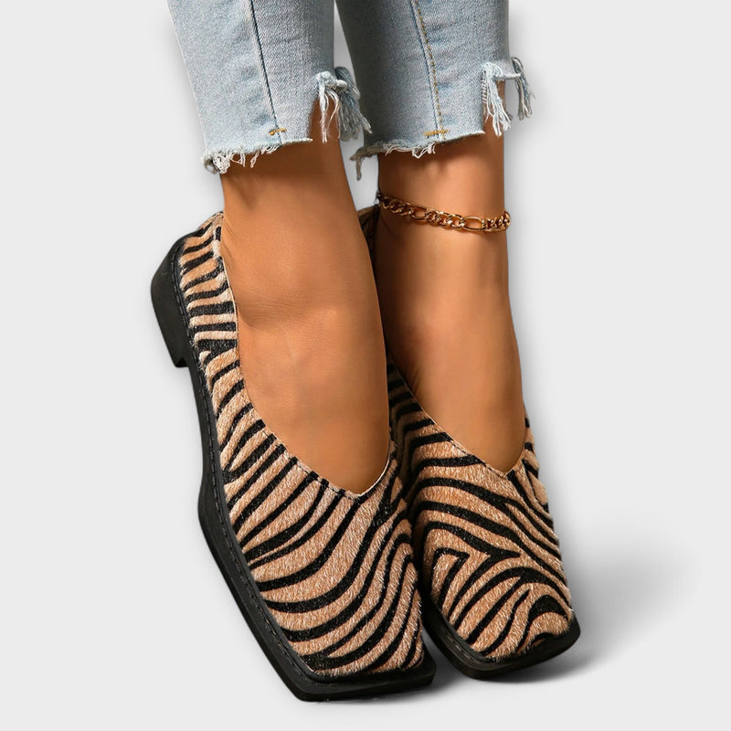 Ulani – Zapatillas de ocio con estampado de cebra