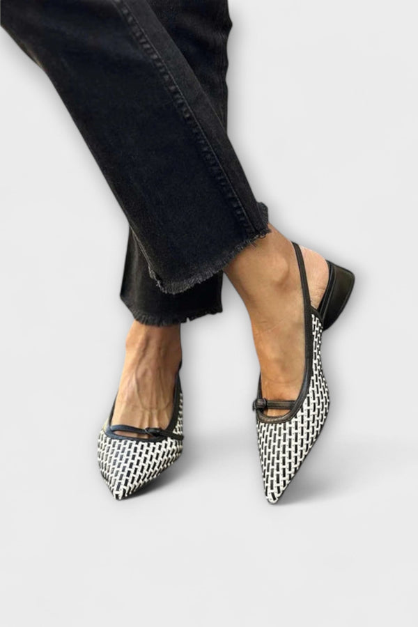 Caitlin - Slingback Shoes with Low Heels