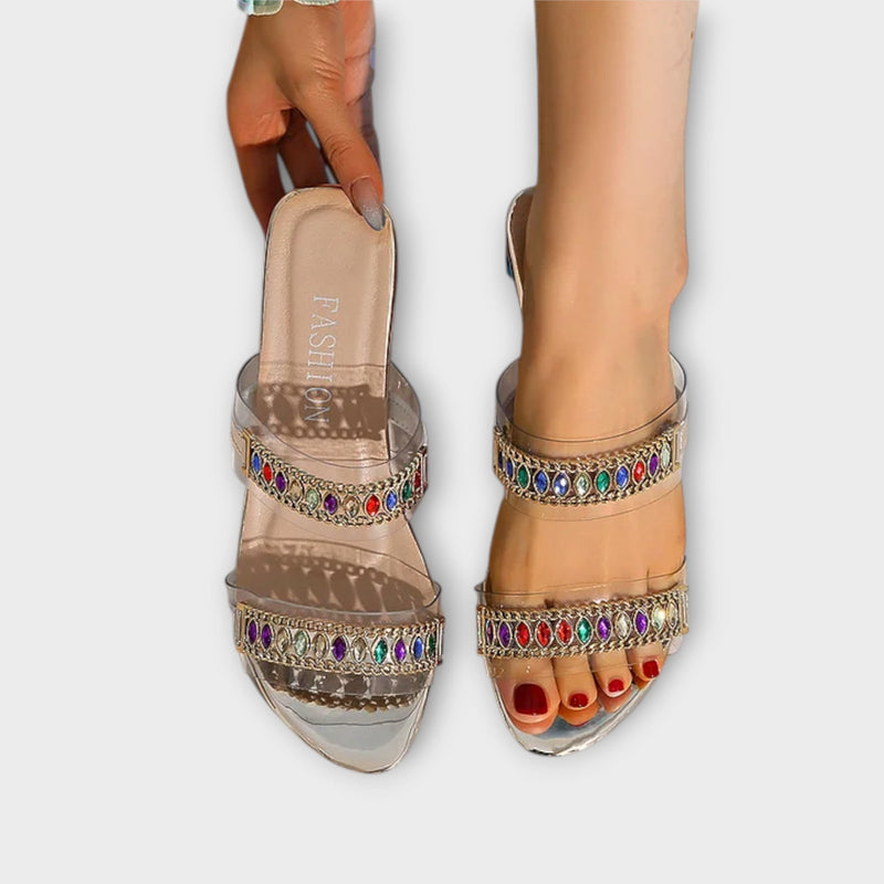 Brianna - Sandalias de plataforma con tacón robusto