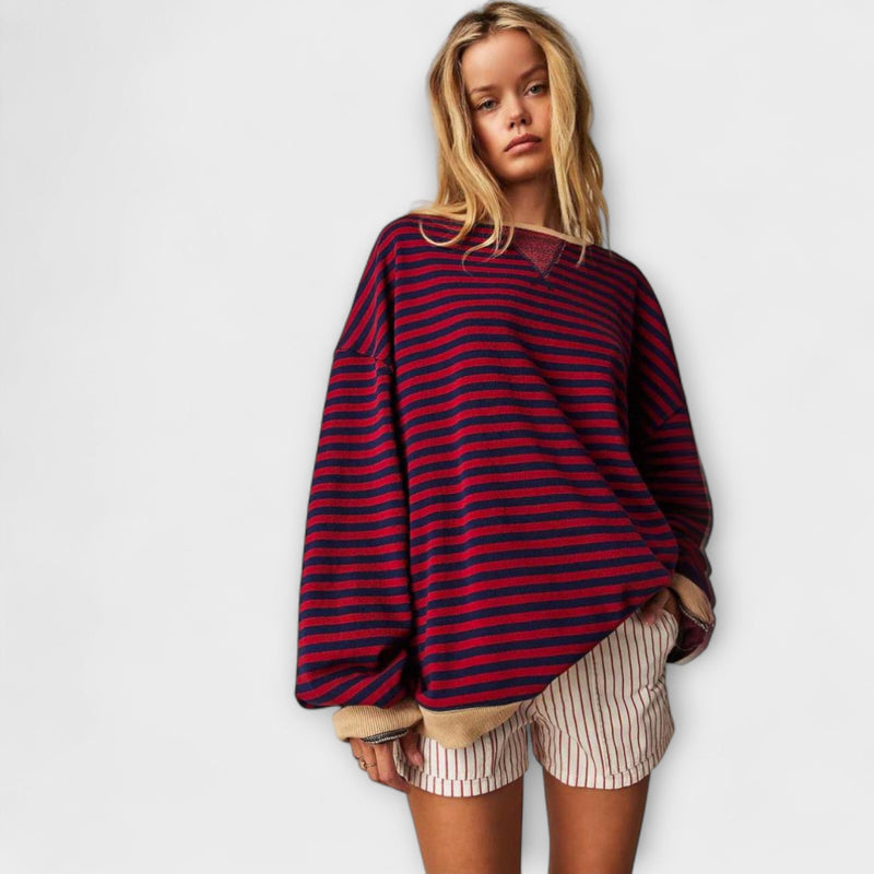 Mary - Suéter Oversize a Rayas