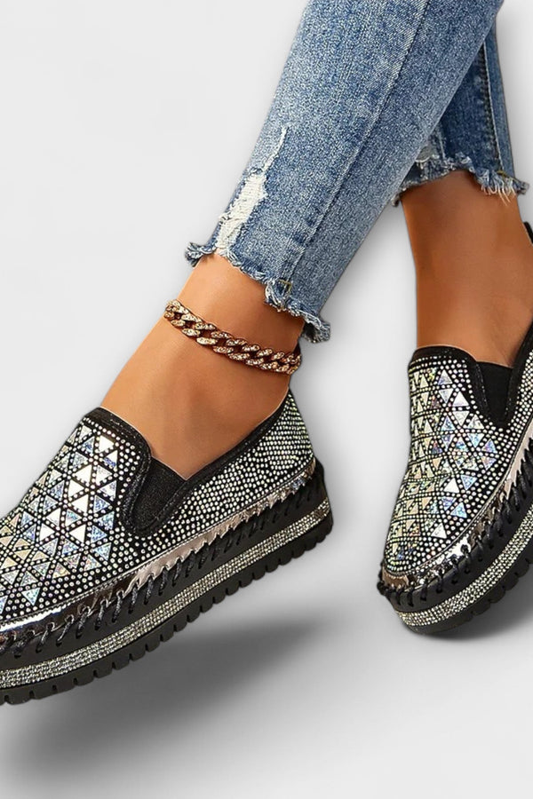 Vada – Zapatillas con piedras de strass