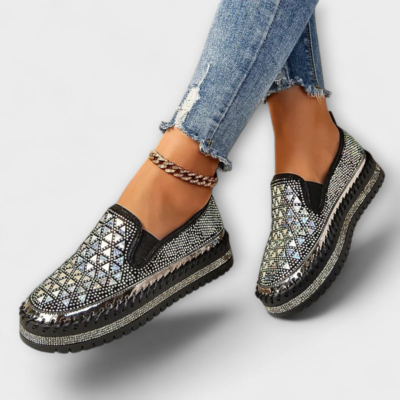 Vada – Zapatillas con piedras de strass