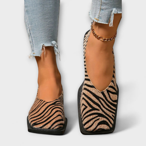 Ulani – Zapatillas de ocio con estampado de cebra