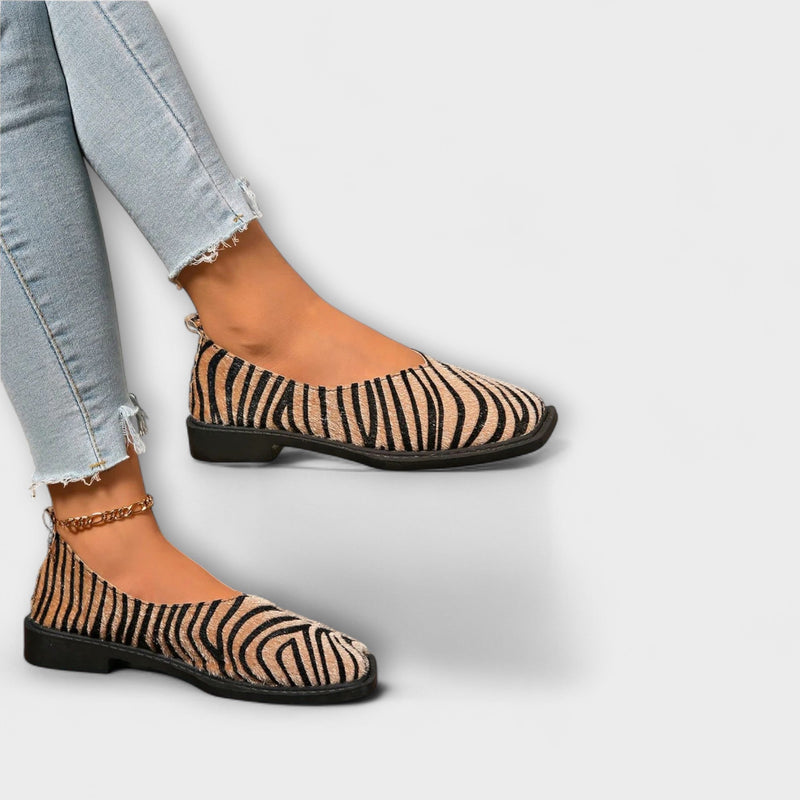 Ulani – Zapatillas de ocio con estampado de cebra