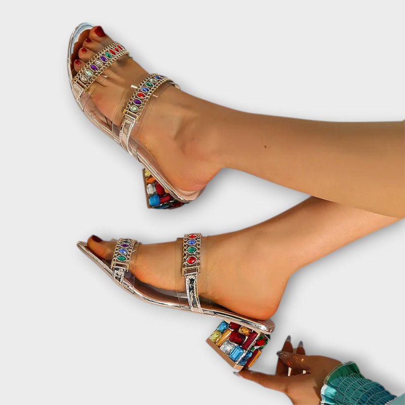 Brianna - Sandalias de plataforma con tacón robusto
