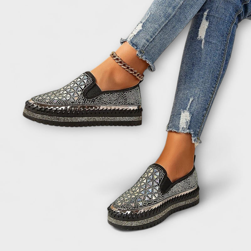 Vada – Zapatillas con piedras de strass
