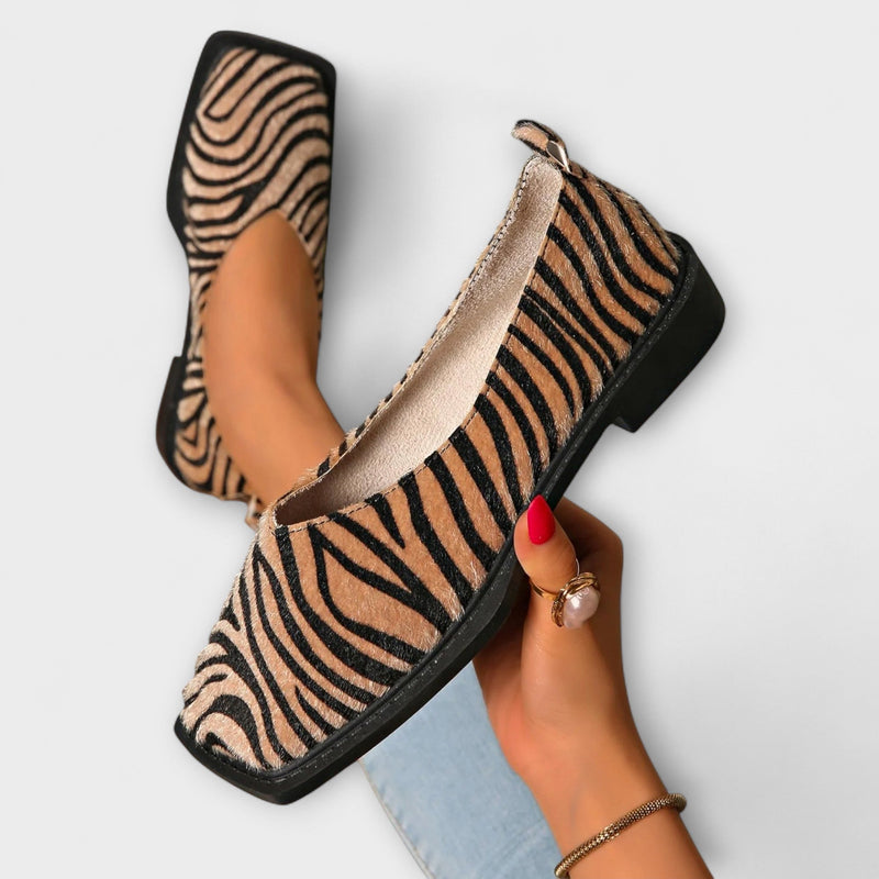 Ulani – Zapatillas de ocio con estampado de cebra