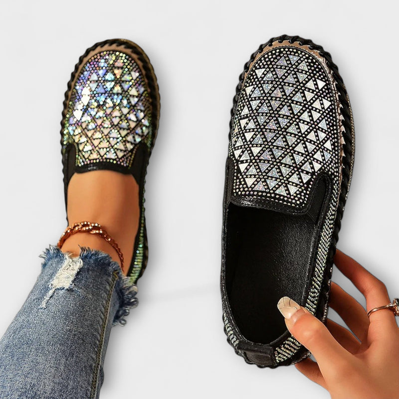 Vada – Zapatillas con piedras de strass