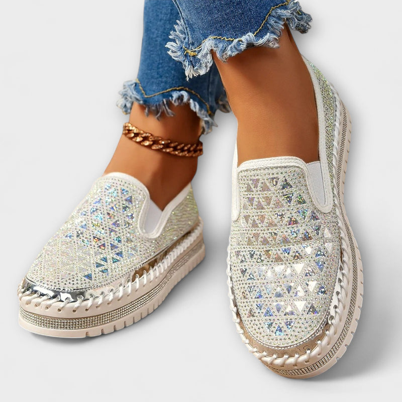 Vada – Zapatillas con piedras de strass
