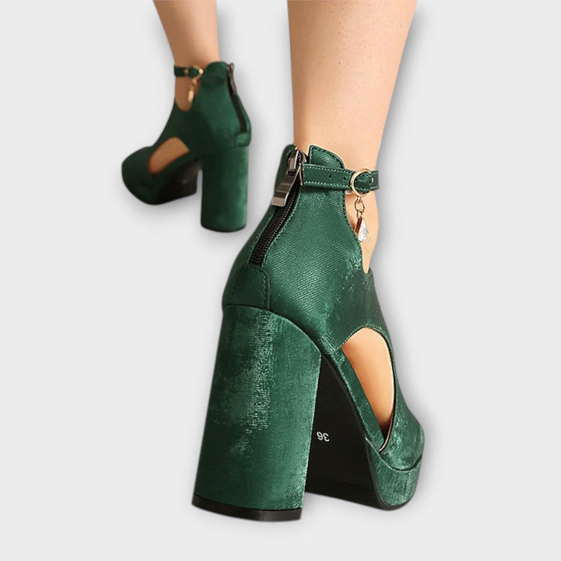 Barbara - Colorful Chunky Heels
