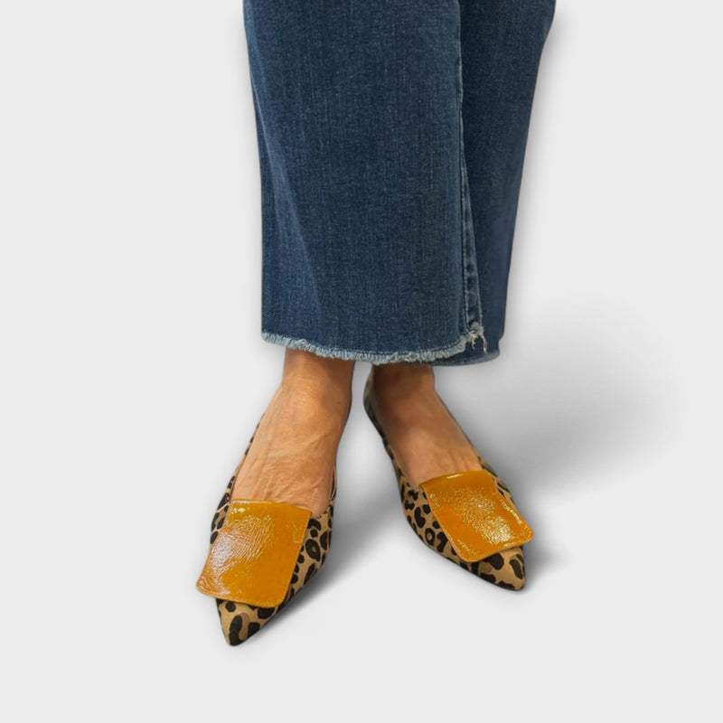Alice - Tacones con diseño de estampado de leopardo