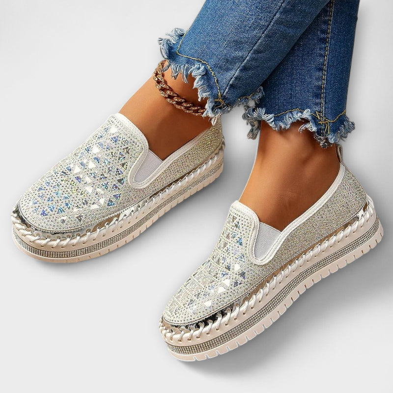 Vada – Zapatillas con piedras de strass