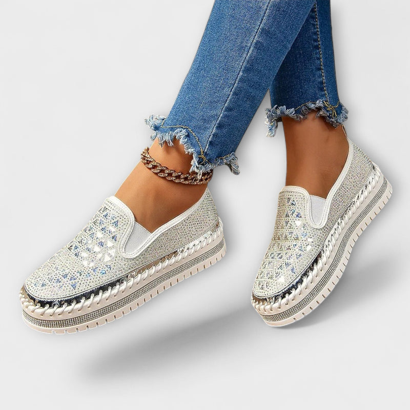 Vada – Zapatillas con piedras de strass