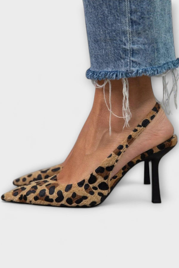 Brooke - Tacones Stiletto en Color Caqui
