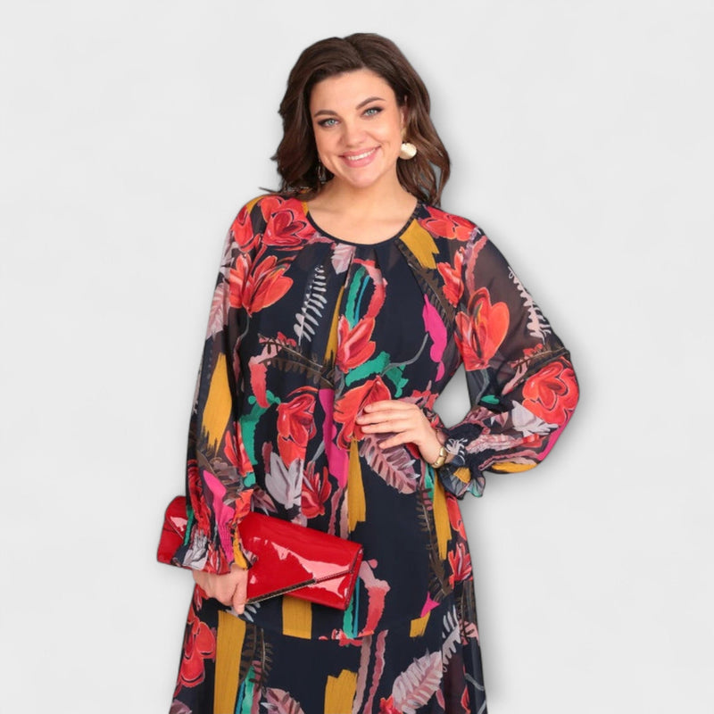 Caroline - Elegante vestido de talla grande para el máximo confort