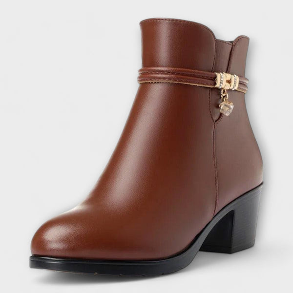 Frederika - Botas de invierno elegantes con cremallera