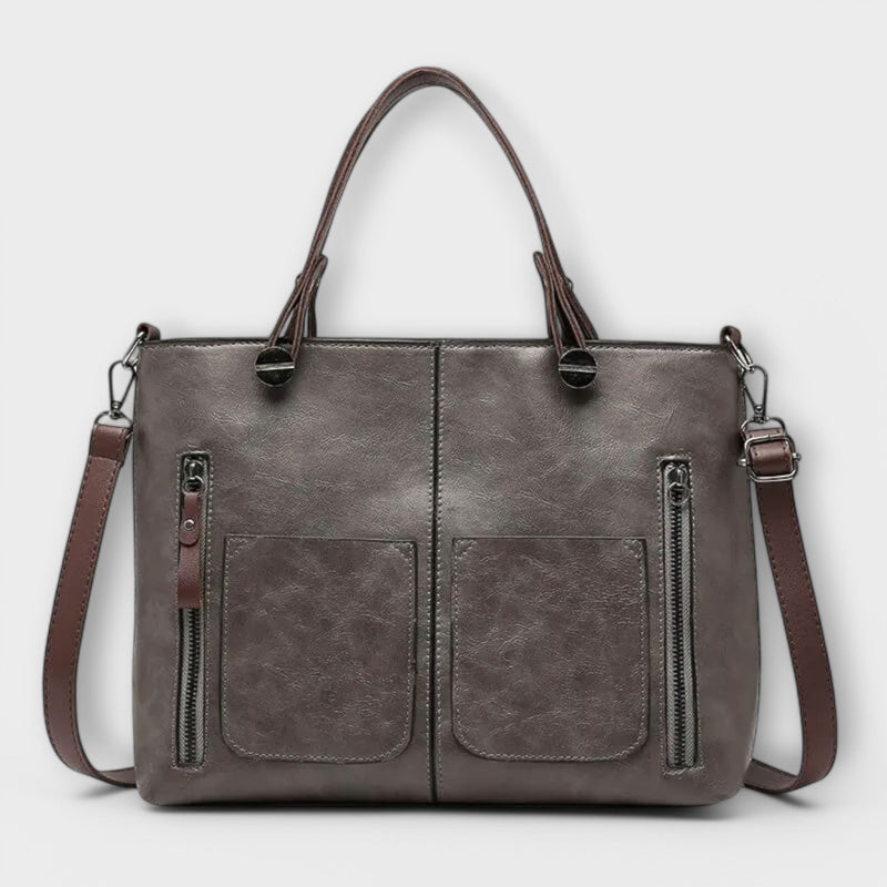 Elegante bolsa de cuero