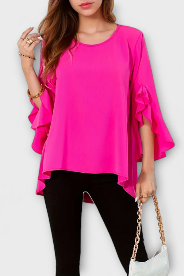 Aria - La blusa de primavera perfecta con cuello redondo