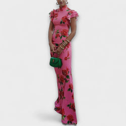 Luna - Vestido maxi con estampado floral