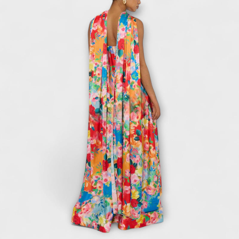 Harlow - Vestido Maxi Floral Off-Shoulder