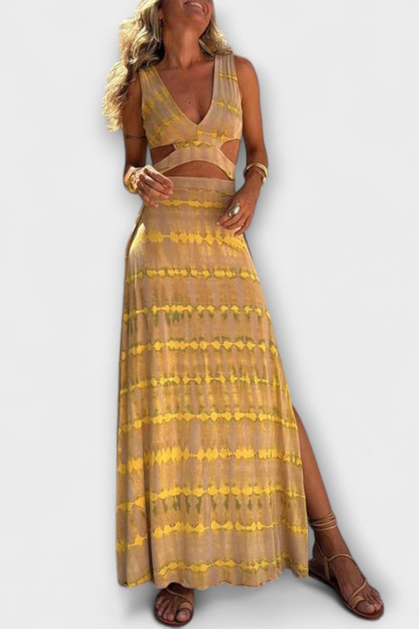 Ella - Vestido Stretch con Cortes y Tie-Dye Eleanor