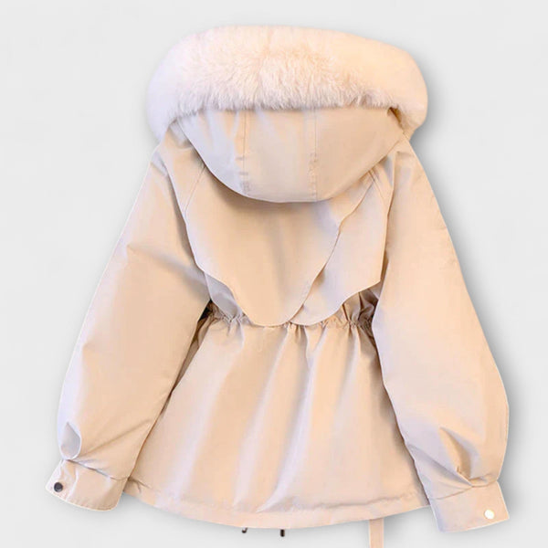 Bela - Elegante chaqueta de invierno Brévine con cuello de piel