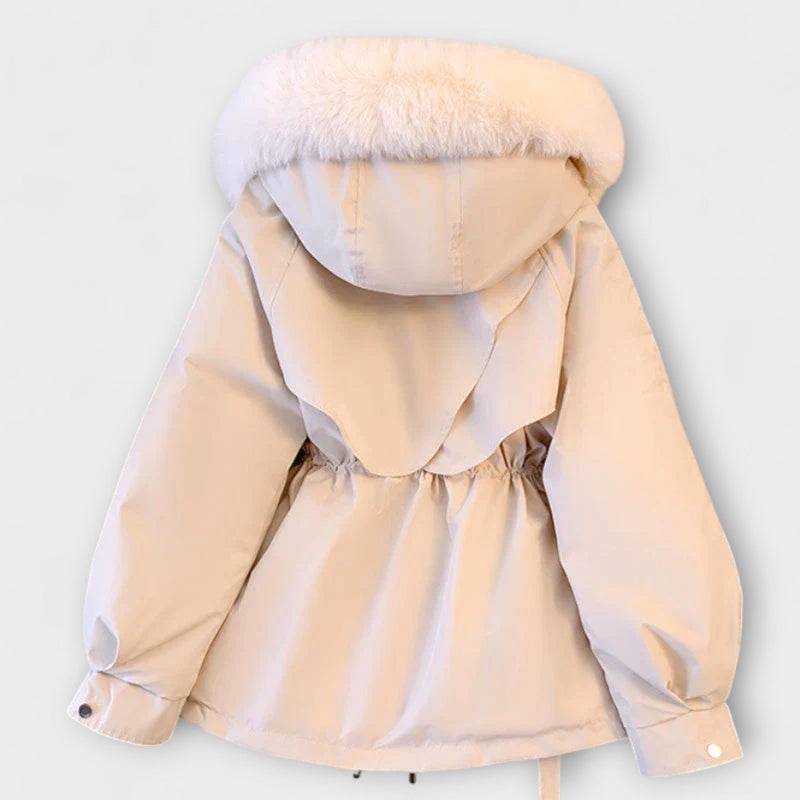 Bela - Elegante chaqueta de invierno Brévine con cuello de piel