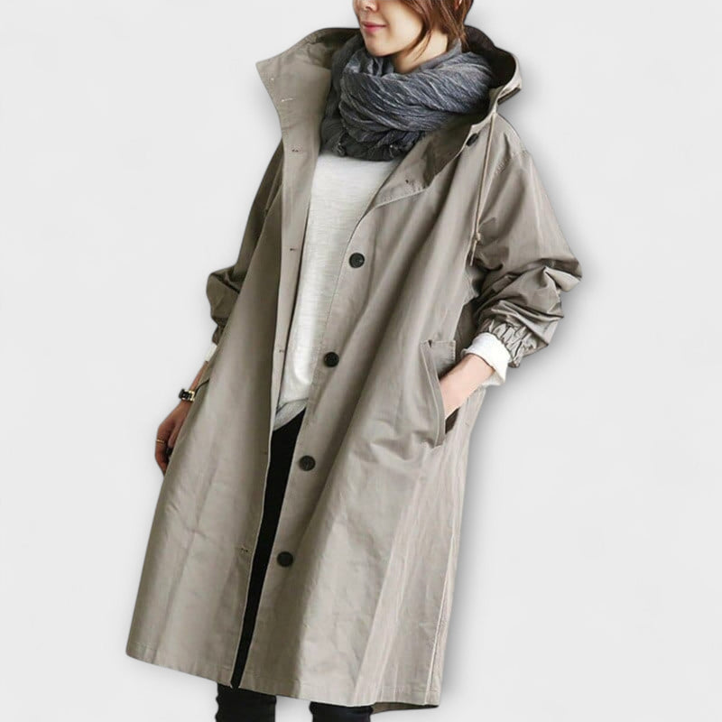 Andréa - Elegante abrigo impermeable