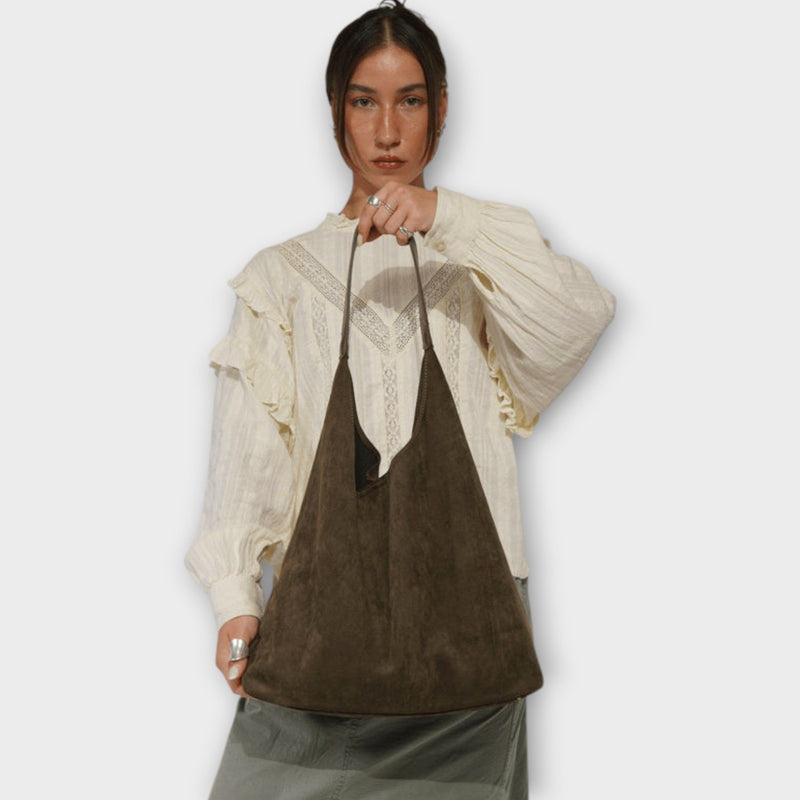 Bolso Hobo Grande de Cuero Ecológico
