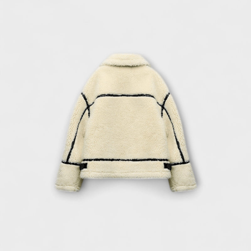Adele – Chaqueta bomber elegante de piel de cordero