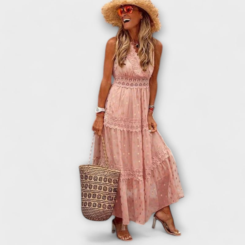 Lola - Maxivestido con encaje Boho