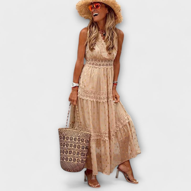 Lola - Maxivestido con encaje Boho