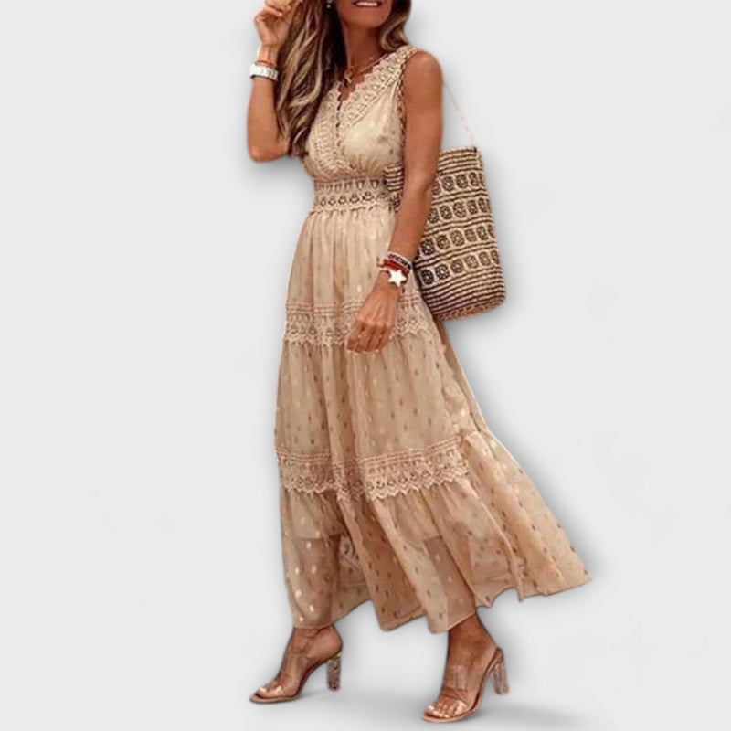 Lola - Maxivestido con encaje Boho