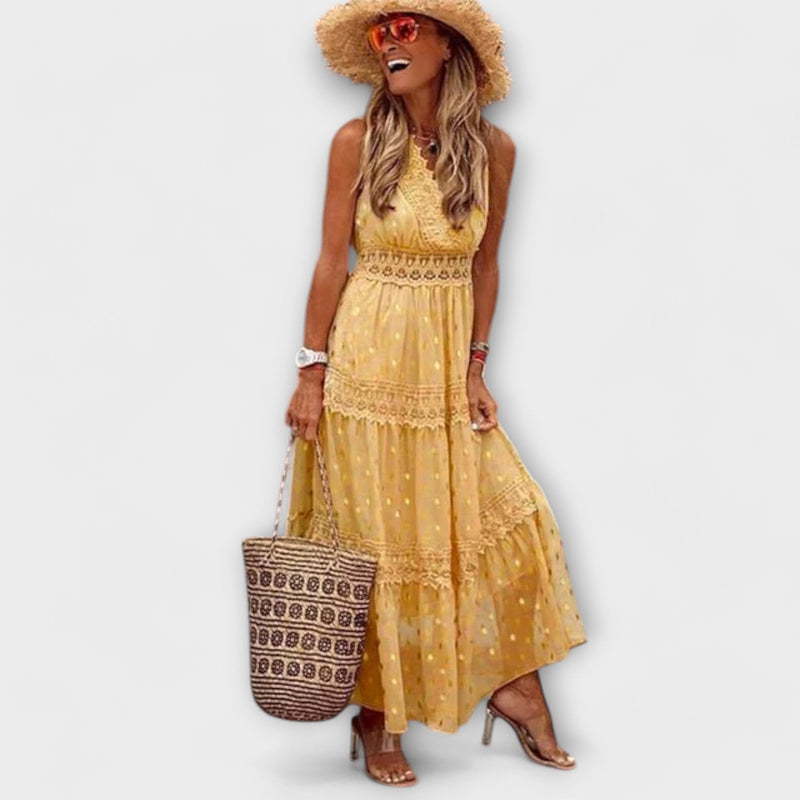 Lola - Maxivestido con encaje Boho