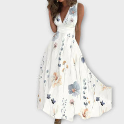 Romy - Vestido Floral de Escote en V