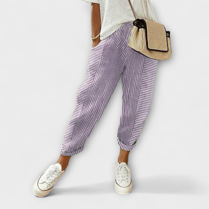 Sanne - Pantalón a rayas cómodo