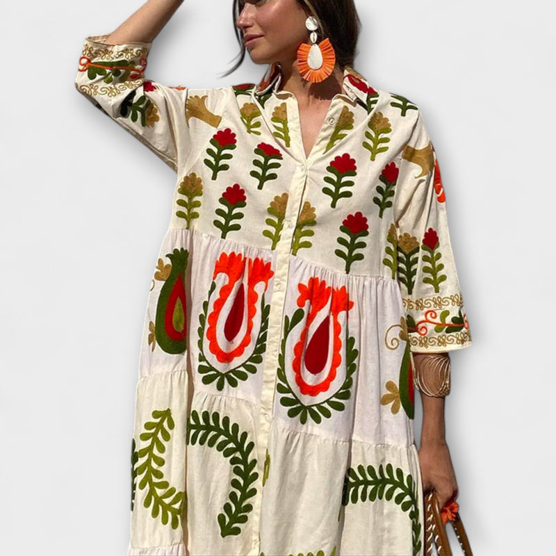 Diona - Elegante vestido de flores